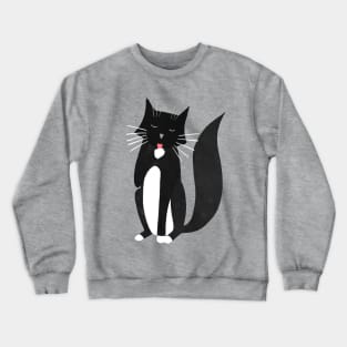 Washing Tuxedo Cat Crewneck Sweatshirt